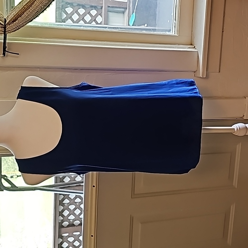 NWOT Express split back tank top.  Size Medium, Beautiful bright blue.